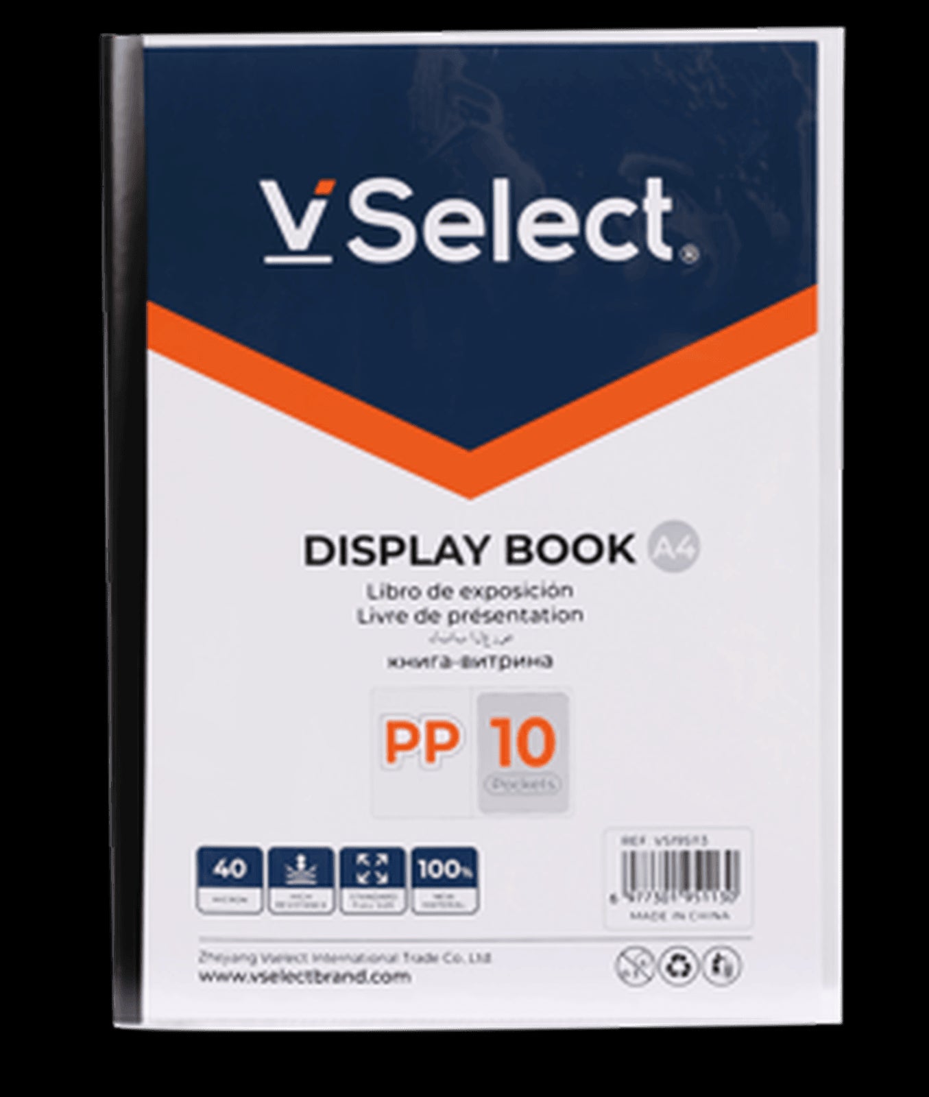 VSelect DISPLAY BOOK A4 10Pockets VS195113