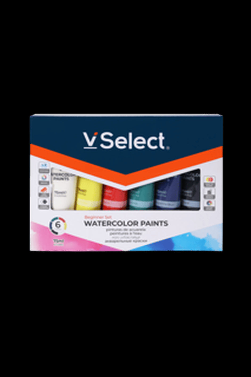 VSelect WATERCOLOR PAINTS 75ml 6Colors VS195179