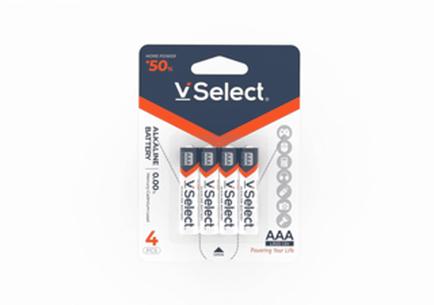 VSelect ALKALINE BATTERY LR03 AAA 4PCS VS195271