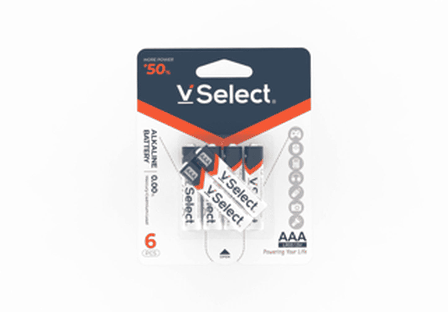 VSelect ALKALINE BATTERY LR03 AAA 6PCS VS195273
