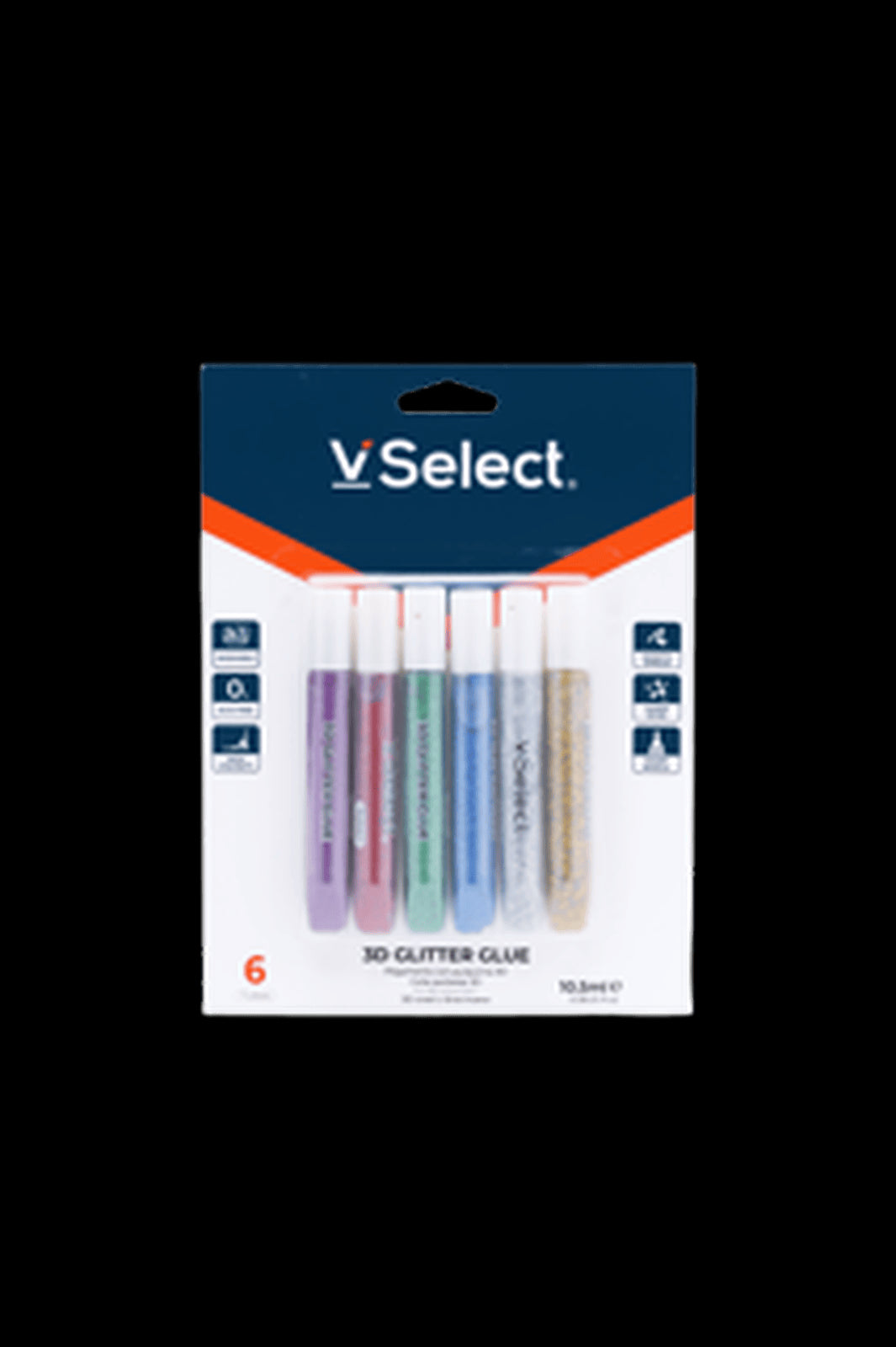 VSelect 3D GLITTER GLUE 10.5ml Metallic VS195313