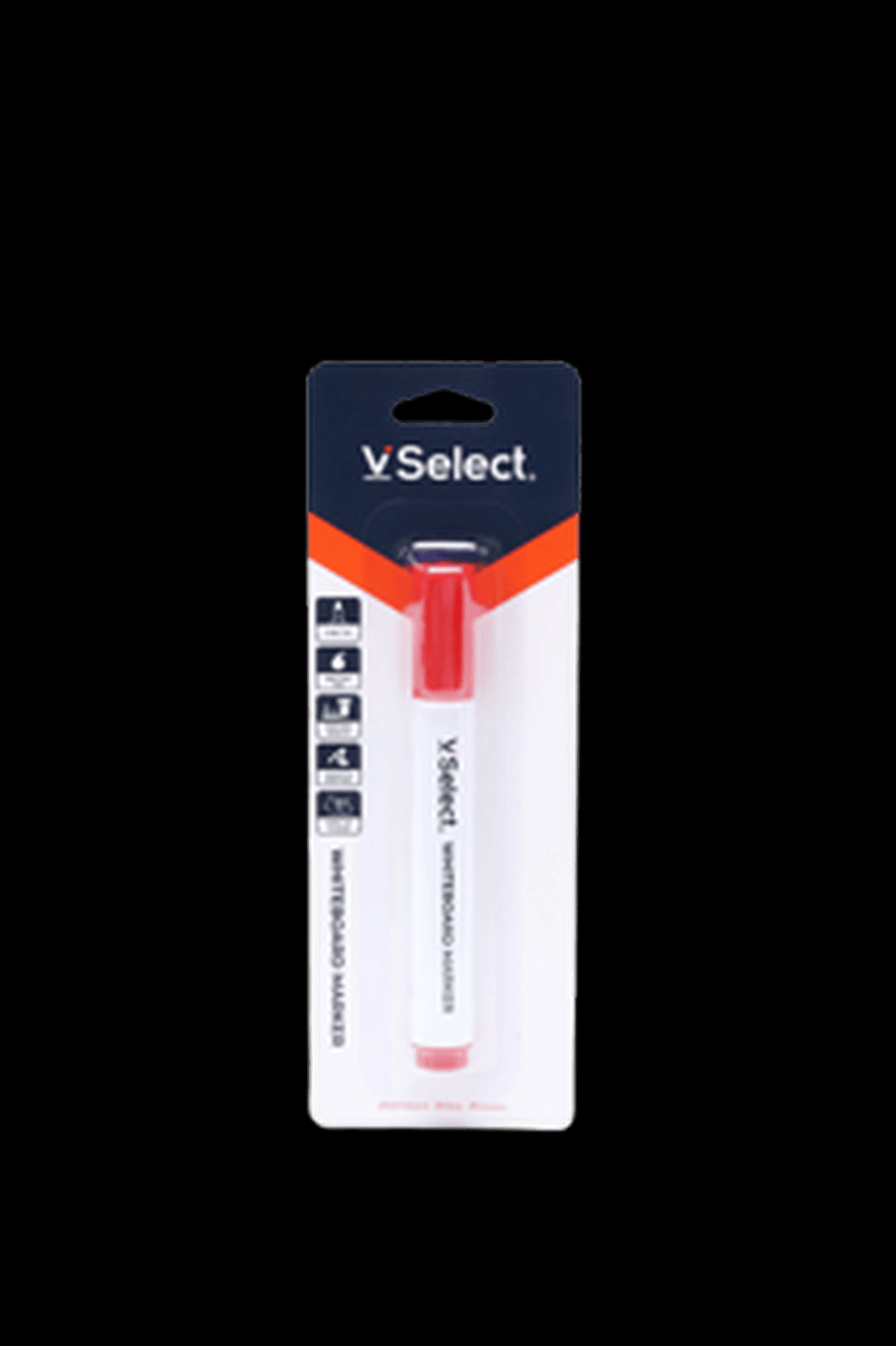 VSelect WHITEBOARD MARKER Red 2mm 1PC VS195482