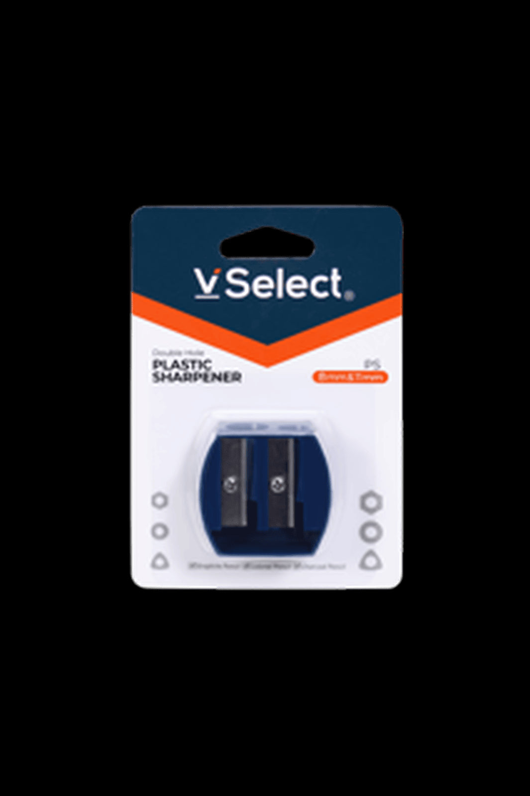 VSelect PLASTIC SHARPENER 2Hole 1PC VS195630
