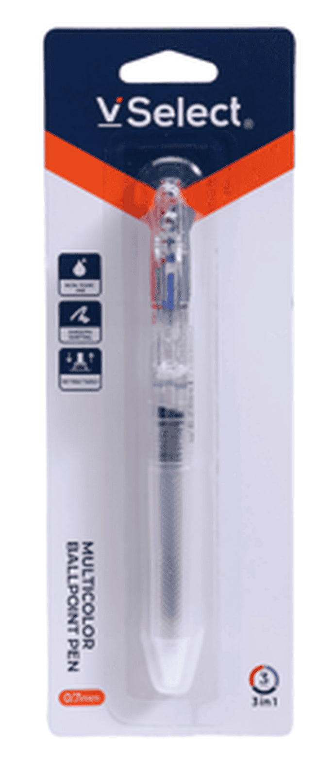 VSelect MULTICOLOR BALLPOINT PEN 3Colors 0.7mm 1PC VS195707