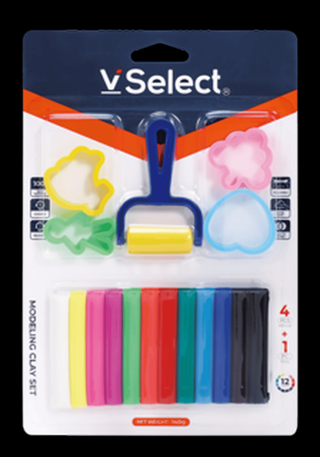 VSelect MODELING CLAY SET 140g 12Colors VS195844