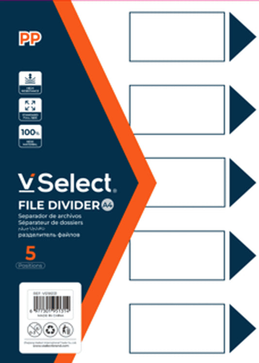 VSelect FILE DIVIDER A4 5Position VS195131