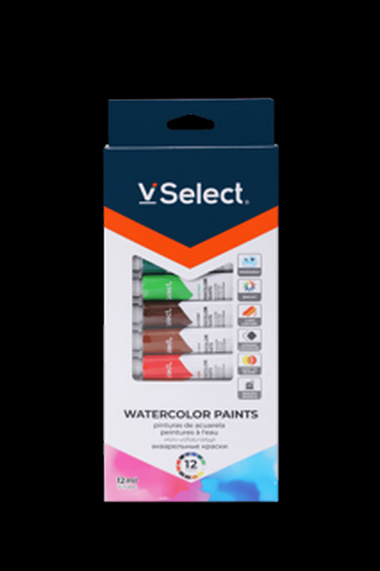 VSelect WATERCOLOR PAINTS 12ml 12Colors VS195177