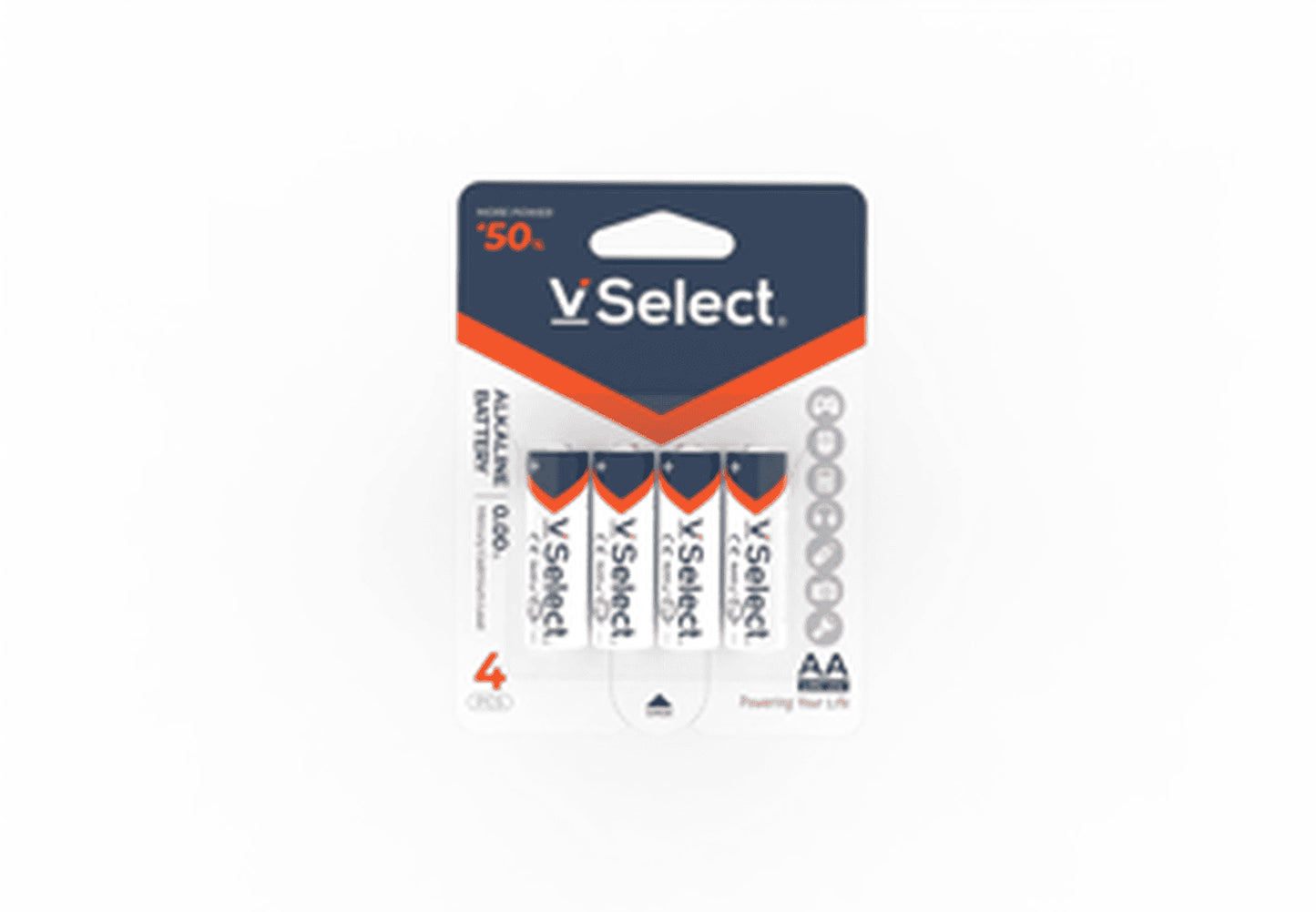 VSelect ALKALINE BATTERY LR6 AA 4PCS VS195270