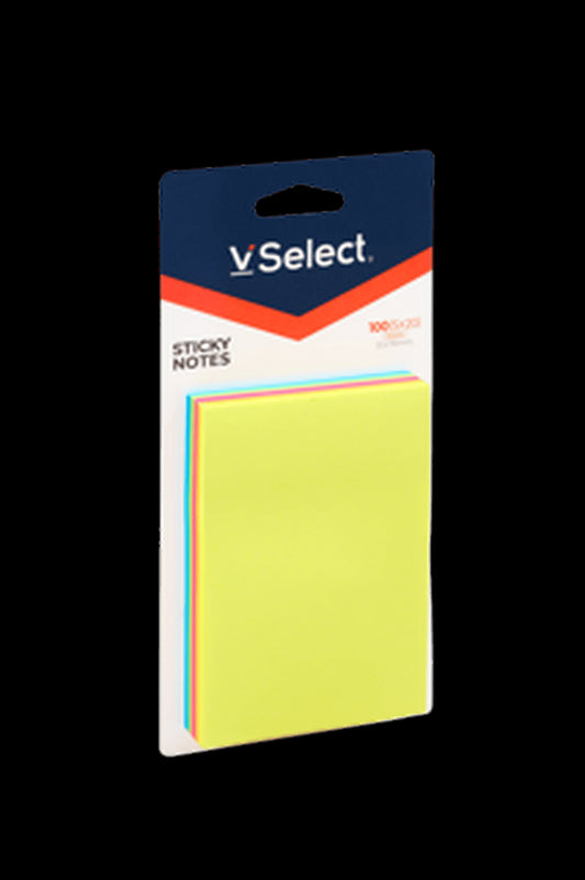 VSelect STICKY NOTES 51*76mm Neon 100Sheets VS195337