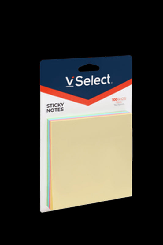 VSelect STICKY NOTES 76*76mm Pastel 100Sheets VS195342