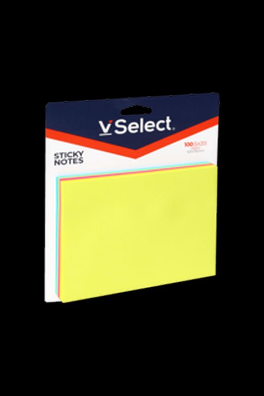 VSelect STICKY NOTES 101*76mm  Neon 100Sheets VS195345