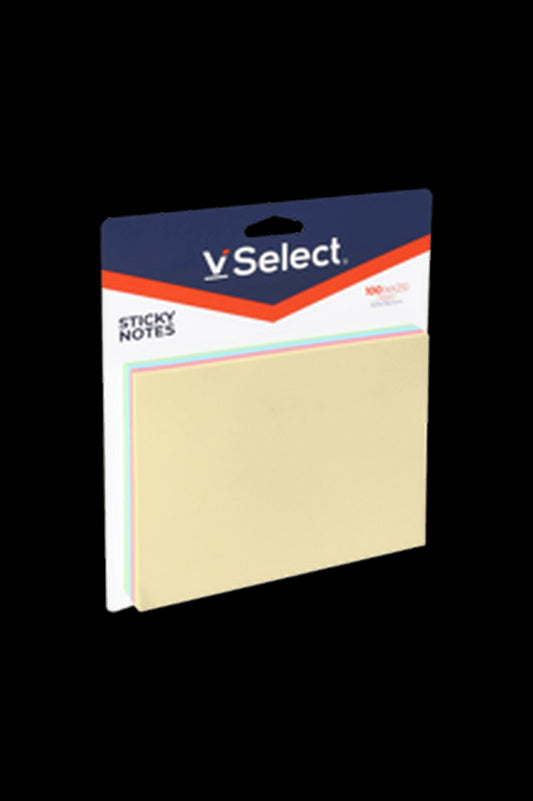 VSelect STICKY NOTES 101*76mm Pastel 100Sheets VS195347