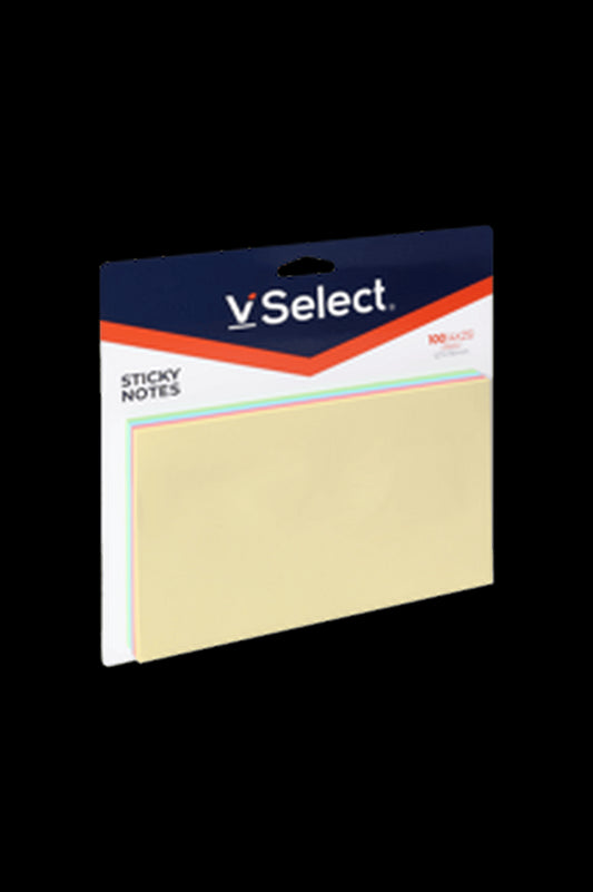 VSelect STICKY NOTES 127*76mm Pastel 100Sheets VS195352