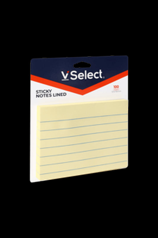 VSelect STICKY NOTES LINED 101*76mm 100Sheets VS195358