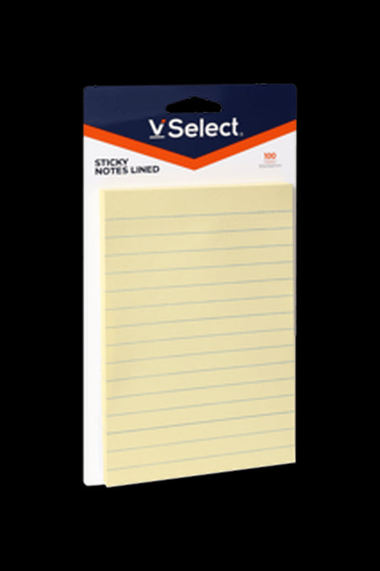 VSelect STICKY NOTES LINED 101*152mm 100Sheets VS195360