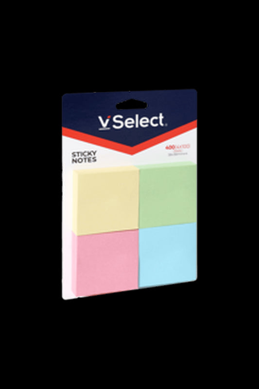 VSelect STICKY NOTES 38*38mm*4 4*100Sheets VS195362