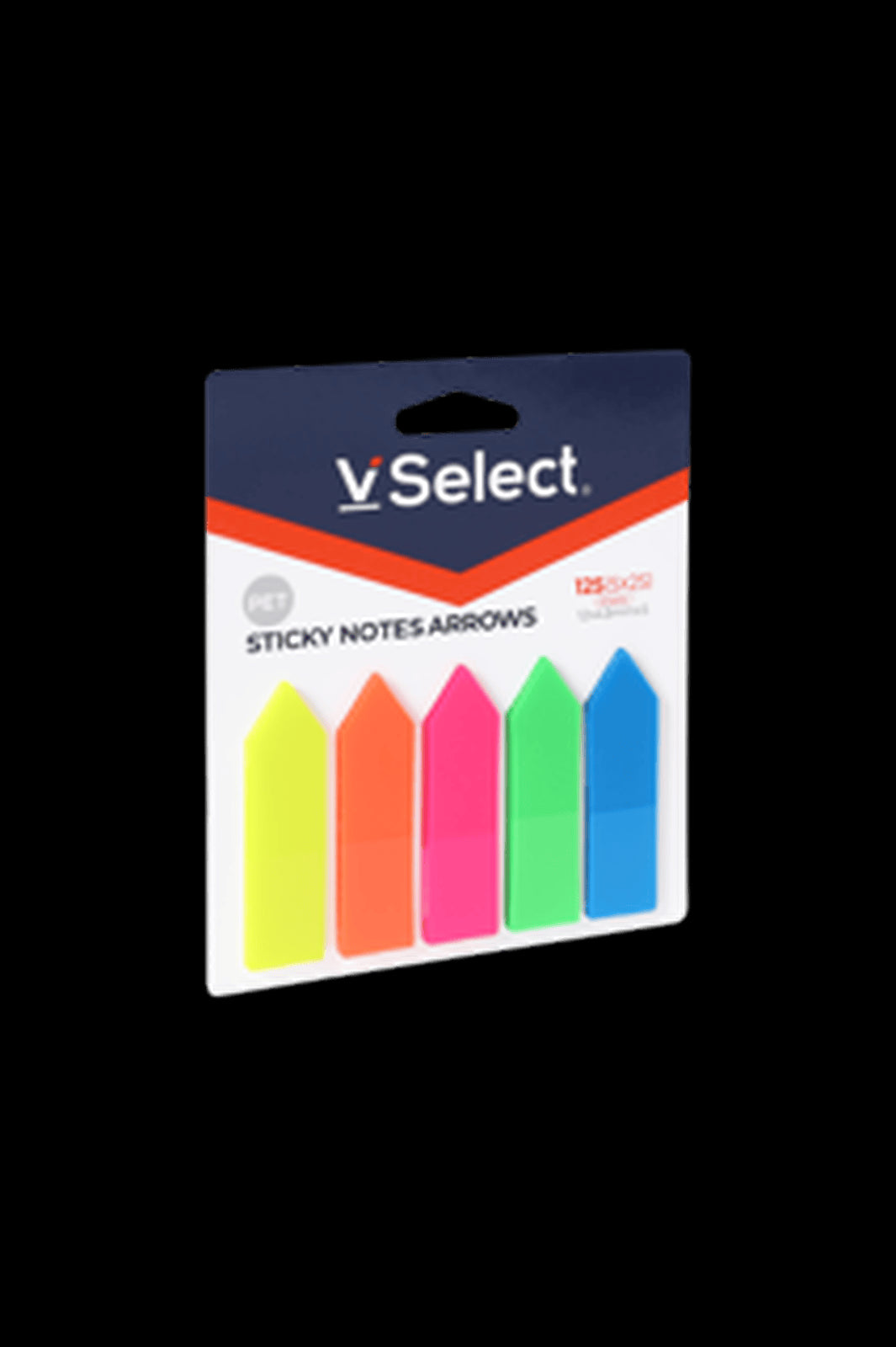 VSelect STICKY NOTES PET ARROWS 12*43mm Neon 125Sheets VS195363