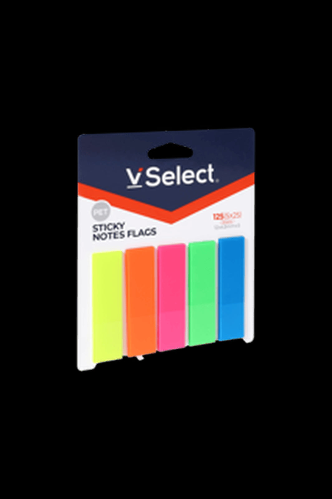 VSelect STICKY NOTES PET FLAGS 12*43mm Neon 125Sheets VS195364