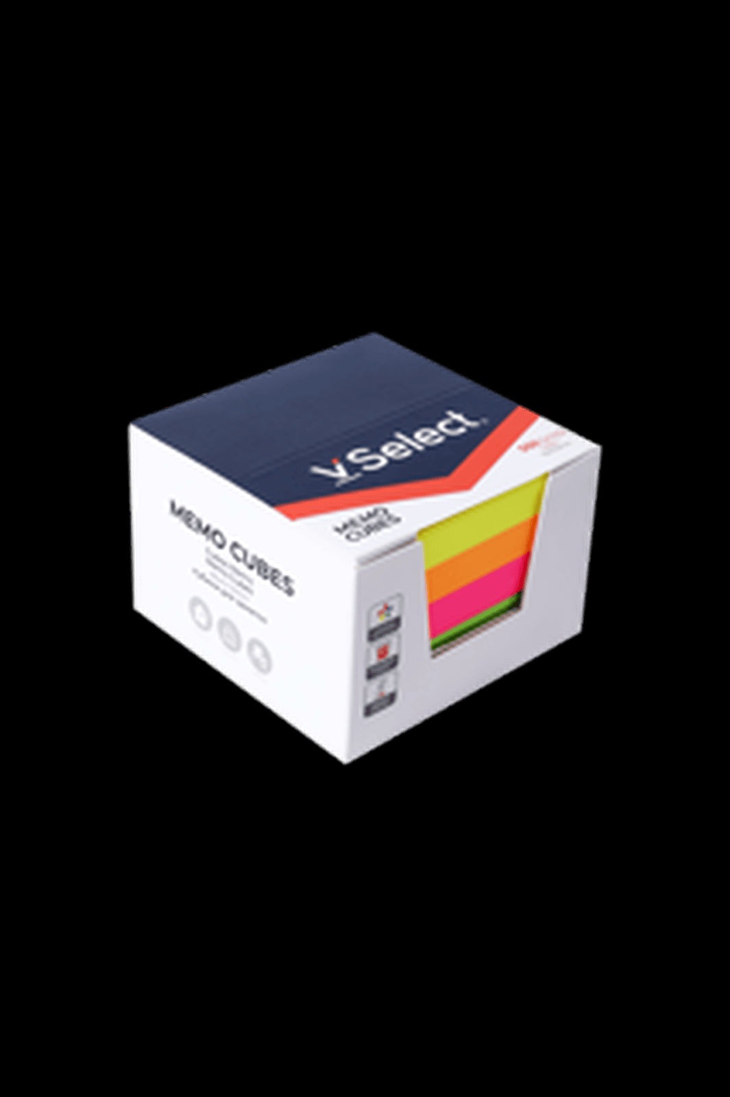 VSelect MEMO CUBES 76*76mm Neon 500Sheets VS195371