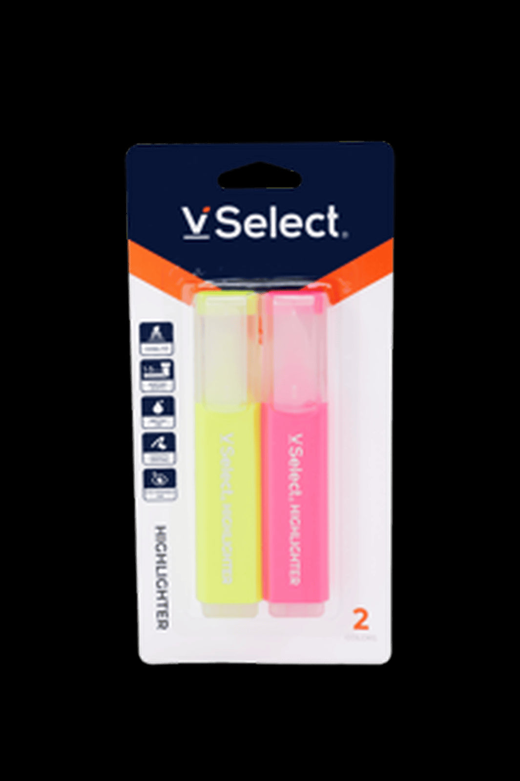 VSelect HIGHLIGHTER Yellow and Red 2PCS VS195441