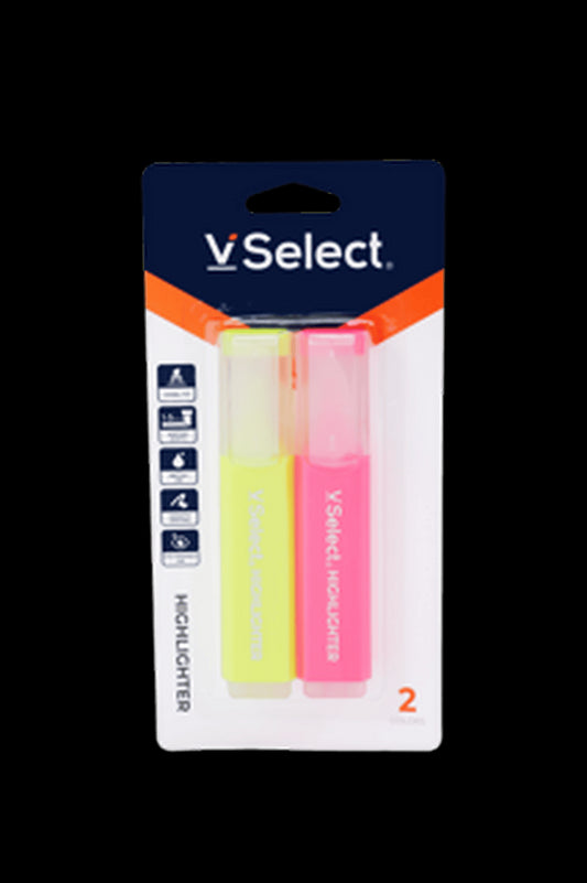 VSelect HIGHLIGHTER Yellow and Red 2PCS VS195441