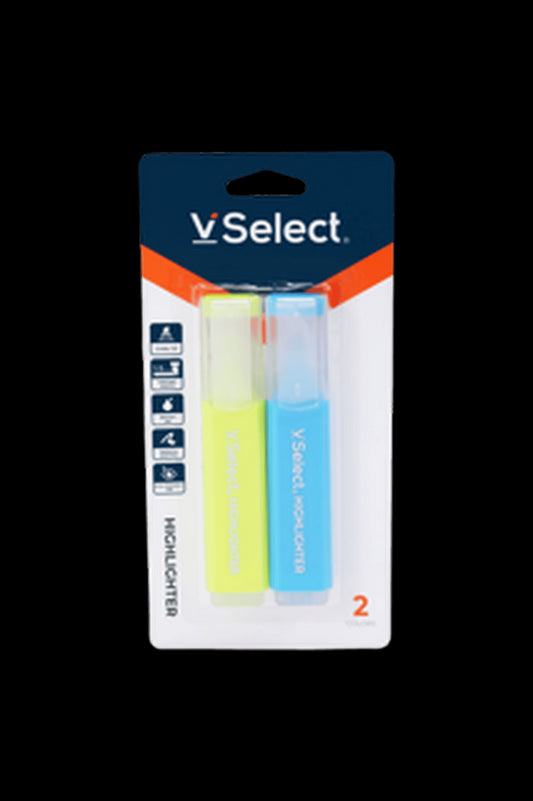 VSelect HIGHLIGHTER Yellow and Blue 2PCS VS195444