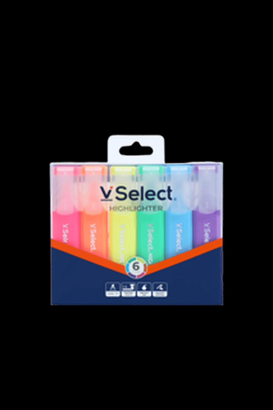 VSelect HIGHLIGHTER Fluorescent 6Colors VS195447