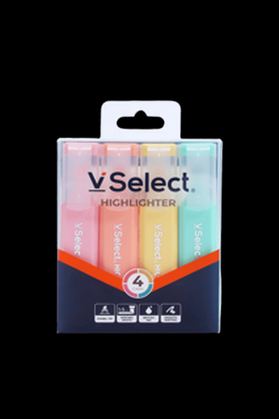 VSelect HIGHLIGHTER Macaron 4Colors VS195448