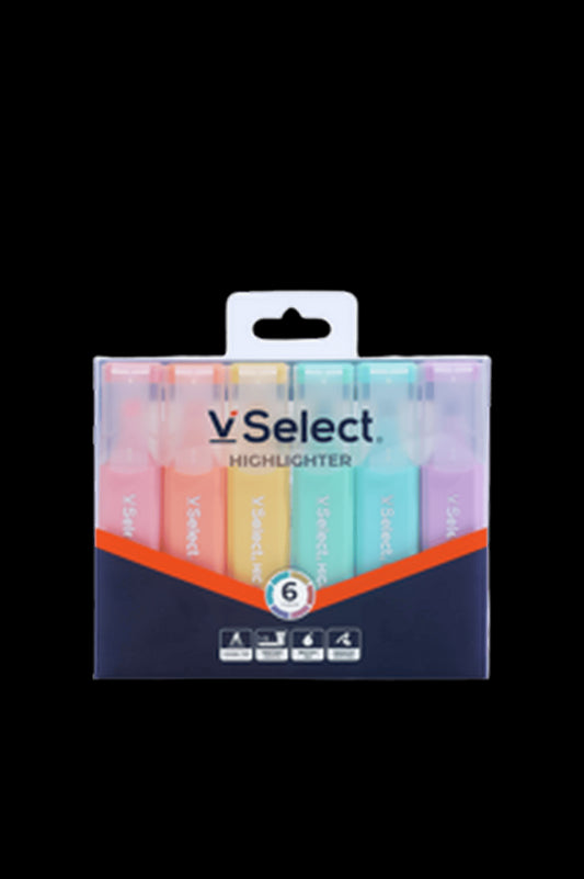 VSelect HIGHLIGHTER Macaron 6Colors VS195449