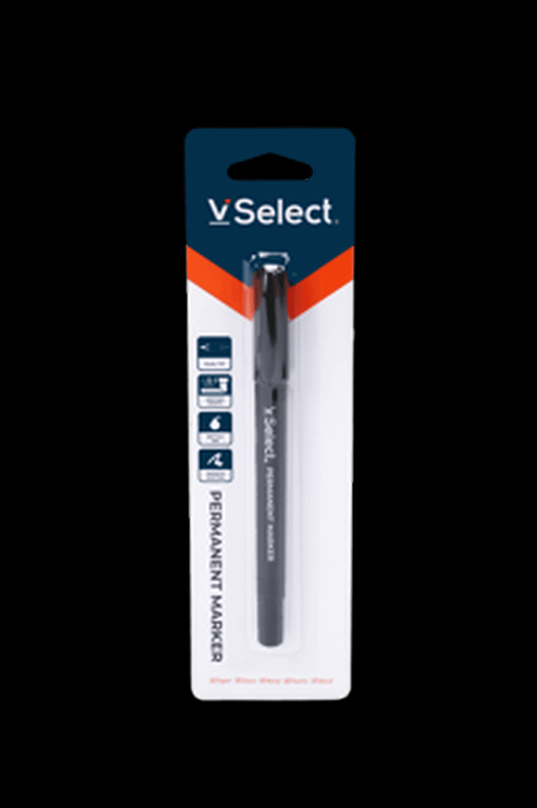 VSelect PERMANENT MARKER Black 1mm 1PC VS195455