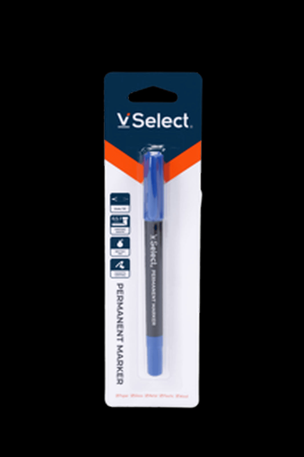 VSelect PERMANENT MARKER Blue 1mm 1PC VS195456