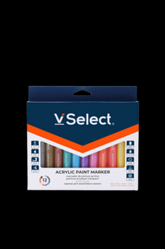 VSelect ACRYLIC PAINT MARKER 12Colors VS195470