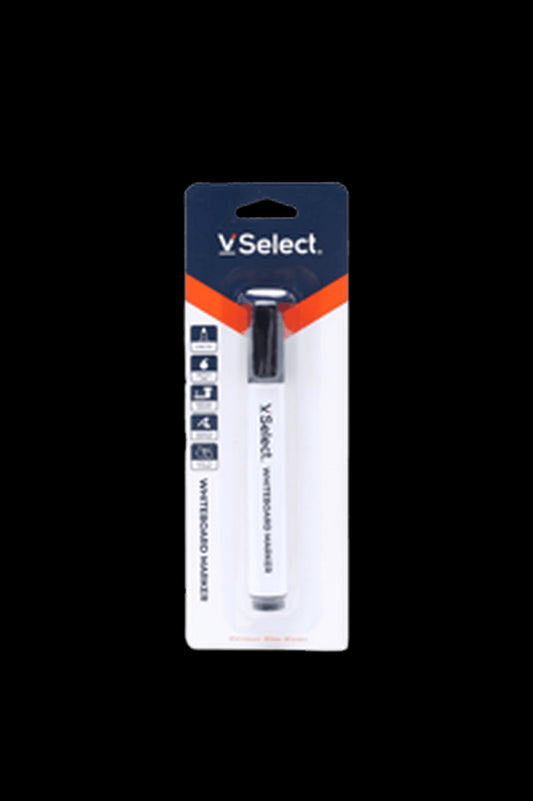 VSelect WHITEBOARD MARKER Black 2mm 1PC VS195480