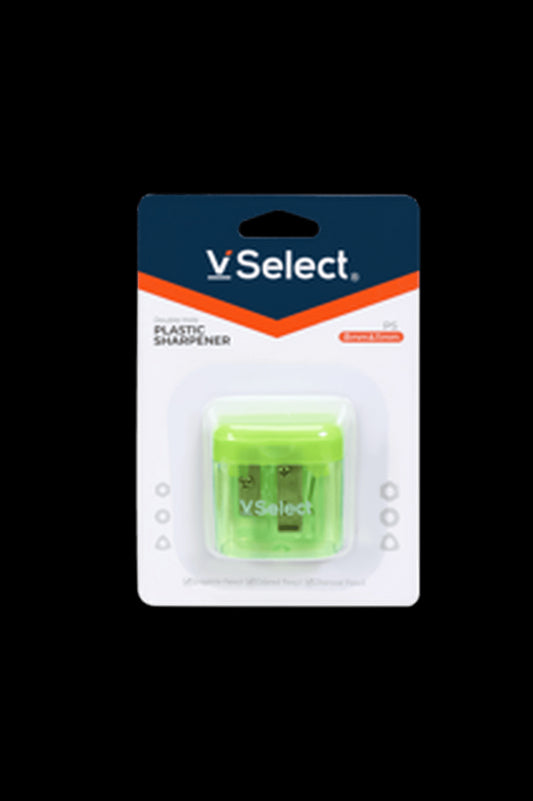 VSelect PLASTIC SHARPENER 2Hole 1PC VS195635