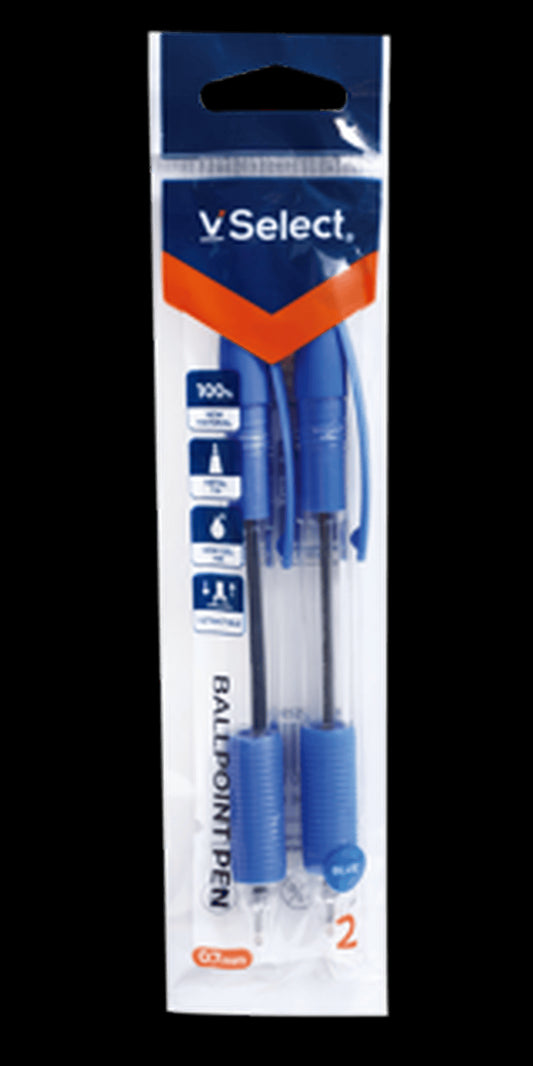 VSelect BALLPOINT PEN Blue 0.7mm 2PCS VS195665