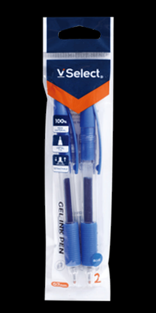 VSelect GEL INK PEN Blue 0.7mm 2PCS VS195688