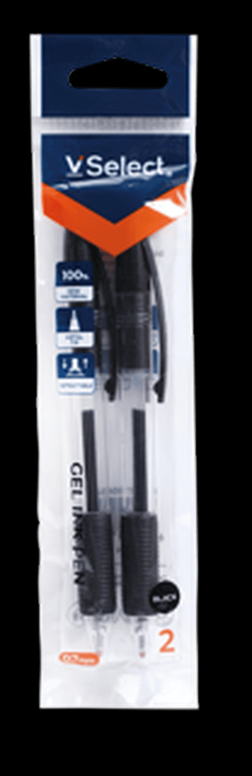 VSelect GEL INK PEN Black 0.7mm 2PCS VS195689