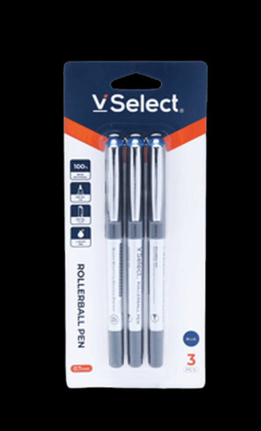 VSelect ROLLERBALL PEN Blue 0.7mm 3PCS VS195703