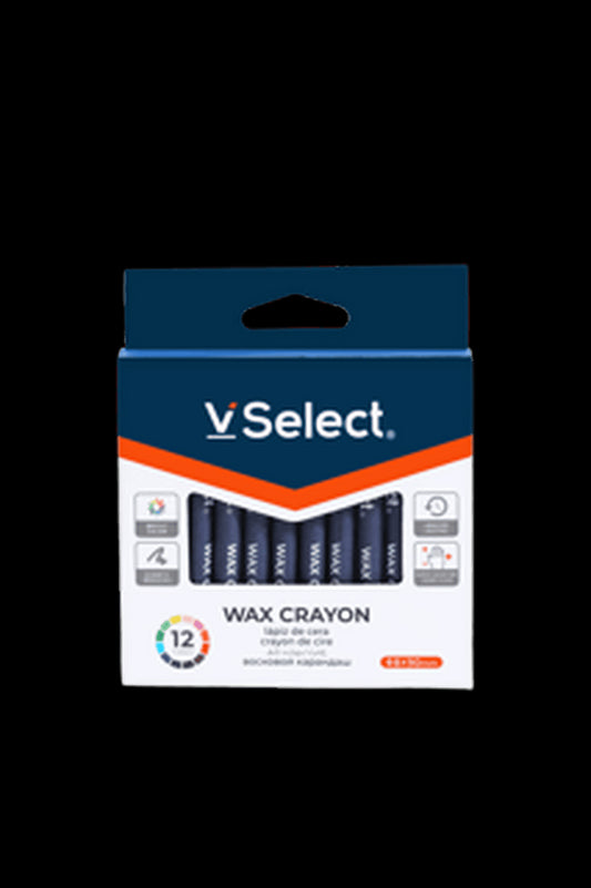 VSelect WAX CRAYON 8*90mm 12Colors VS195740