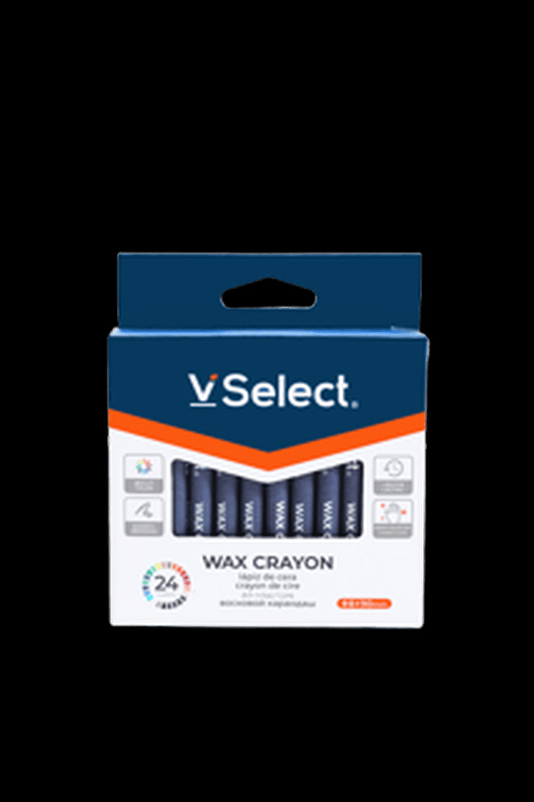 VSelect WAX CRAYON 8*90mm 24Colors VS195741