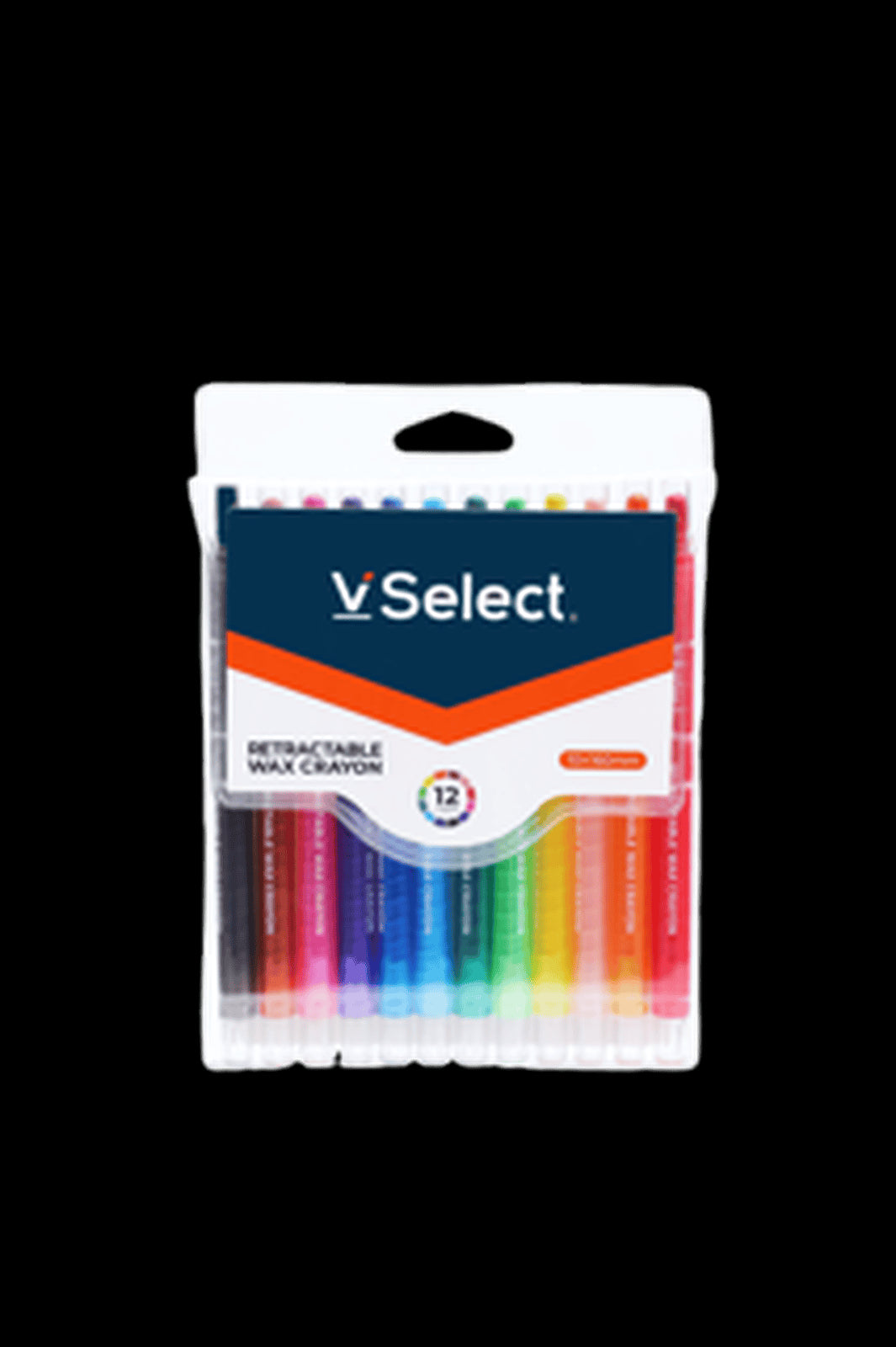 VSelect RETRACTABLE WAX CRAYON 12Colors VS195744