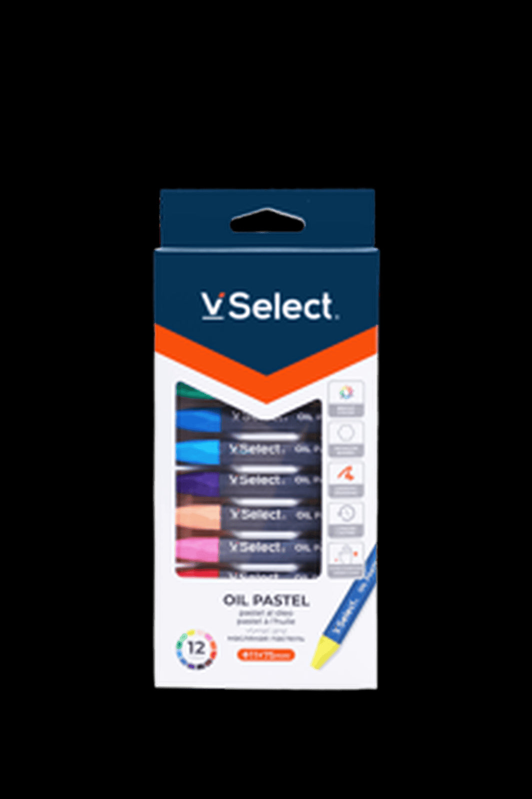 VSelect OIL PASTEL 11*75mm 12Colors VS195745