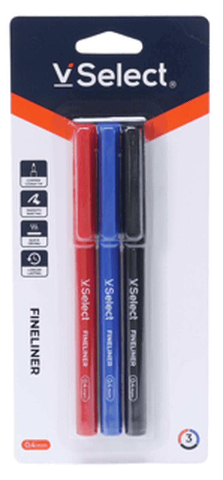 VSelect FINELINER 3Colors 0.4mm 3PCS VS195763