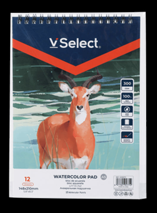 VSelect A5 WATERCOLOR PAD 300gsm 12Sheets VS195771