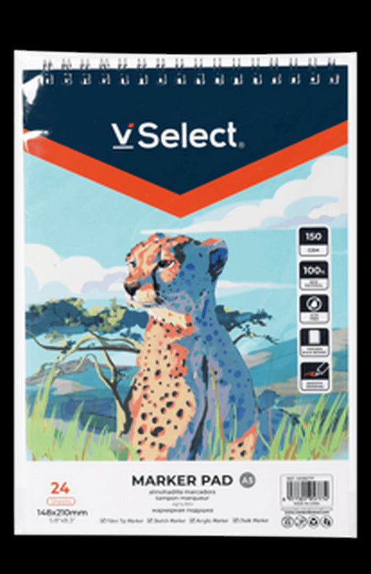 VSelect A5 MARKER PAD 150gsm 24Sheets VS195777