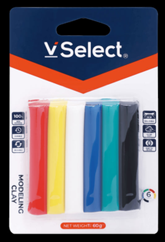 VSelect MODELING CLAY 60g 6Colors VS195839