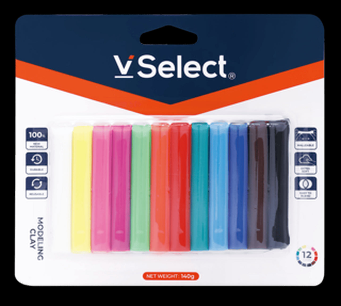 VSelect MODELING CLAY 140g 12Colors VS195840