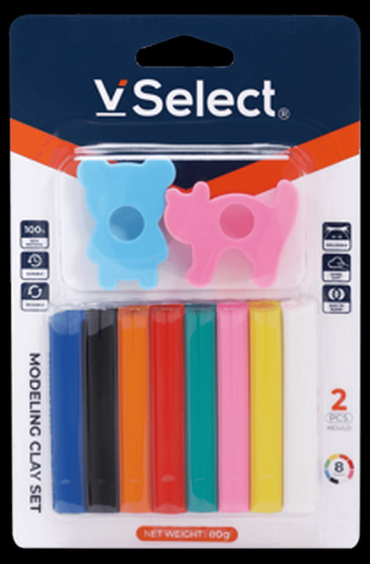 VSelect MODELING CLAY SET 80g 8Colors VS195843