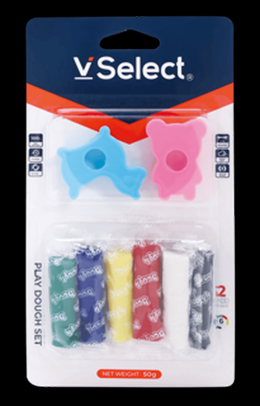 VSelect PLAY DOUGH SET 50g 6Colors VS195845