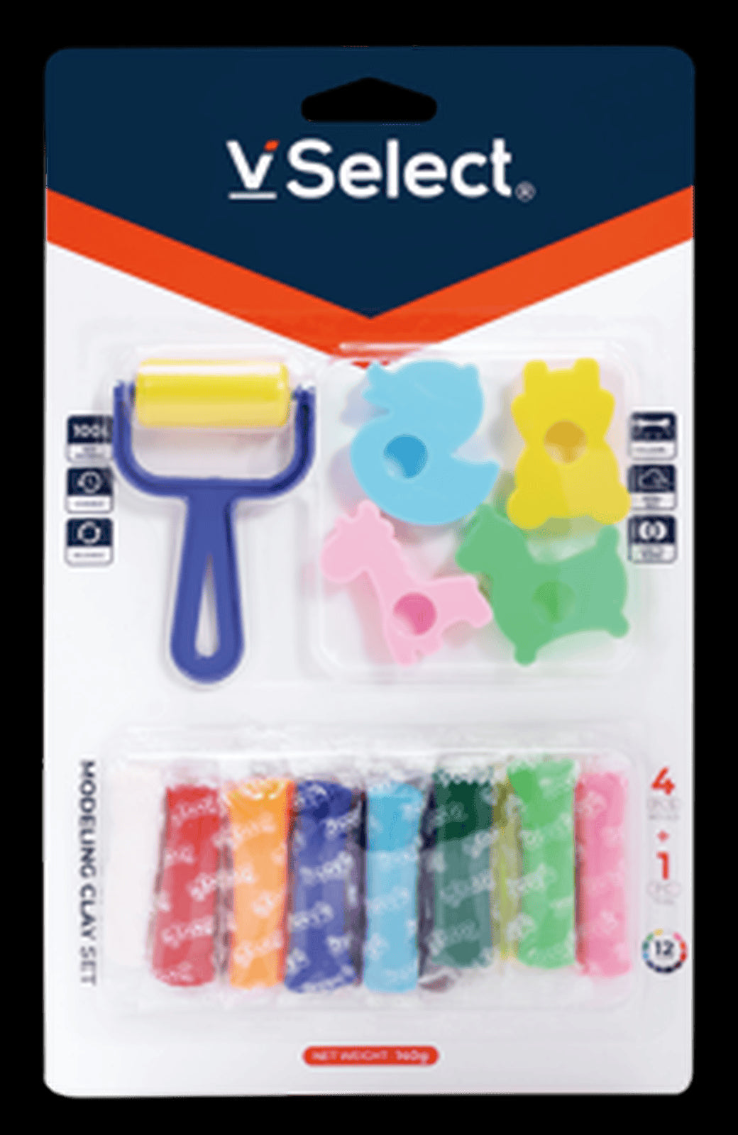 VSelect PLAY DOUGH SET 100g 12Colors VS195846